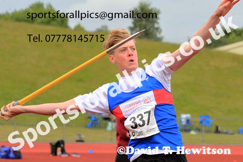 Mens under-20s javelin, 2022 Northern Senior and Under-20 Champs., Wavertree Athletics Centre, Liverpool. Photo: David T. Hewitson/Sports for All Pics